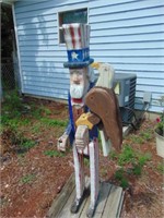 Wooden Uncle Sam Statue