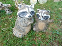 Raccoon Statues