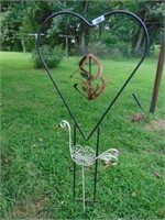 Heart Shaped Flower Hanger & Yard Spike