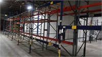 2 Rows of Pallet Racking w/26 Bays-42'Wx8'Lx12'H