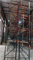 2 Rows of Pallet Racking w/20 Bays-42"Wx8'Lx20'H