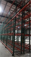2 Rows of Heavy Duty Pallet Racking-42"Wx12'Lx20'H