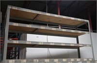 Steel Frame Shelf Unit w/Plywood Shelves-