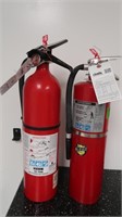 2 Fire Extinguishers-Kidde 21"H, Buckeye 22"H