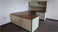 Cubicle Desk-(2) 5'10"L, 1-45"L All 30"Dx30"H