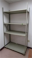 Metal Shelving Unit- w/4 Shelves-48"Wx24"Dx7"H