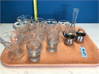 Tray Of Glassware etc