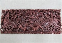 BALINESE CARVED WOOD PANEL WALL ART