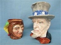 TWO CHARACTER JUGS