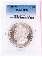 Coin 1888-O Morgan Silver Dollar PCGS MS63 (DMPL)