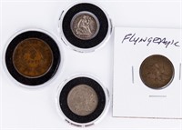 Coin Assorted U.S. Type Coins Rare! 4 Pcs.