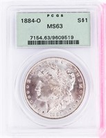 Coin 1884-O Morgan Silver Dollar PCGS MS63
