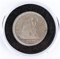 Coin 1875-S U.S. Twenty Cent Piece in Good