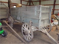 John Deere wood triple Triumph 1880s wagon