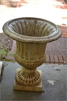 Large Antique Cast Alunimum Urn 26 inches