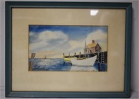 1964 Jim Klumpp Water Color Ship