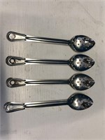 13" Perforated Spoons x 4 - BRAND NEW