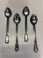13" Perforated Spoons x 4 - NEW
