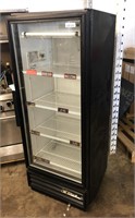 True Glass Door Merchandiser Refrigerator, 12cu/ft