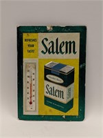 Cardboard Salem cigarettes thermometer - Works!