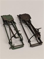 Pair of Old Victor Gopher Animal Traps