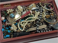 Box of estate jewelry