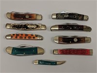 Lot of 9 vintage pocket knives