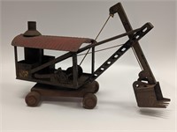 1920's Keystone Pressed Steel Steam Shovel Toy