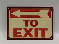 Vintage TO EXIT sign