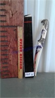Eagle w/ flag knife in sheath, 13.5"overall length