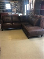 Natuzzi Leather L-Shaped Sectional Sofa