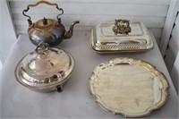 Group Silver Plated Items English, etc
