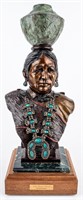Art Ltd Ed Steve Myers Bronze Navajo Sculpture