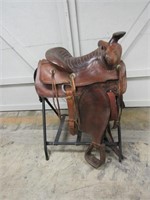 Western Saddle and Stand-