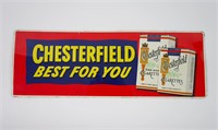 Vintage Chesterfield Cigarettes Tin Metal Sign