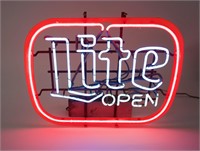 Vintage Miller Lite Neon Bar Sign - Works!