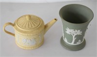 Pair Wedgewood England Teapot Jasperware