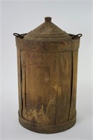 Early Antique Wooden Kerosene Drum