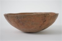 Antique Primitive Redware Pottery Bowl