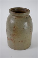 Nice Antique Salt Glazed Pottery Crock Jar