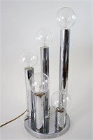 Mid Century Chrome Tiered Lamp