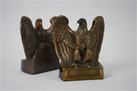 Cast Pot Metal 1776 Eagle Bookends