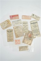 Group of Antique Medicine Bottle Labels