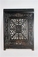 Ornate Iron Fireplace Screen from Burnham Mansion