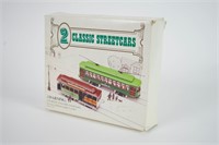 Two Classic Streetcars Model Toys