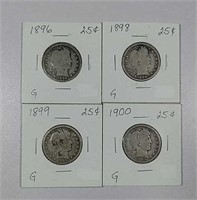 1896, 1898, 1899 & 1900  Barber Quarters  G