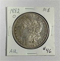 1882-O  Morgan Dollar  AU