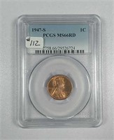1947-S  Lincoln Cent  PCGS MS-66 Red