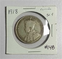 1918  Canadian 50 Cents  F