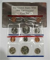1996  US. Mint Unc. set  includes  1996-W Dime